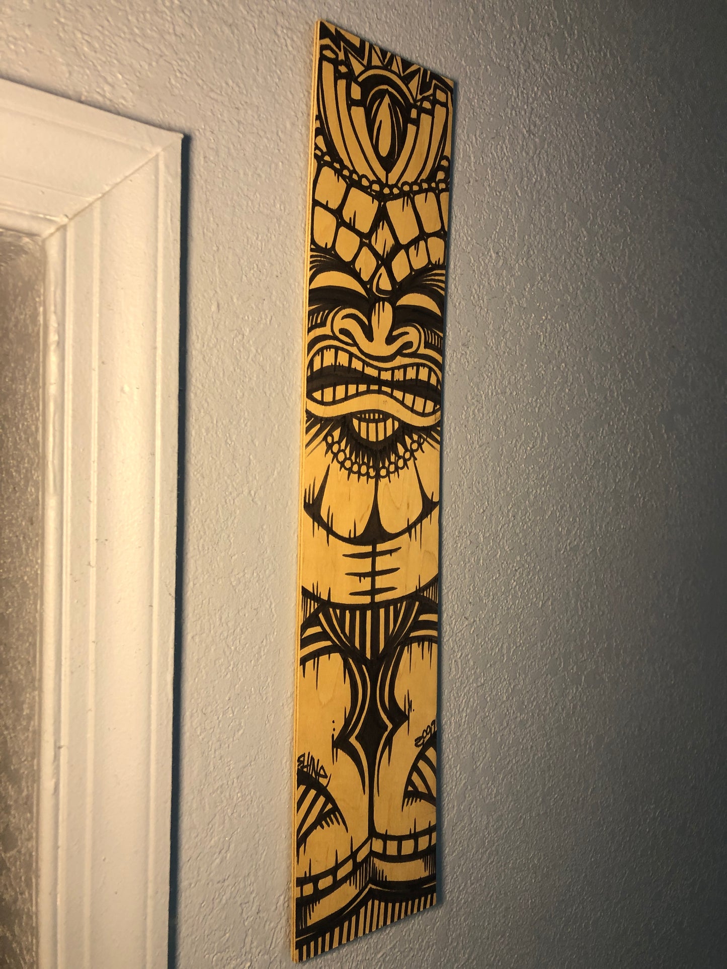 Wall Art Birch Street Art Tiki Time Character Panel