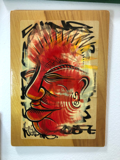 Red Realization Wall Art Birch Street Art Panel