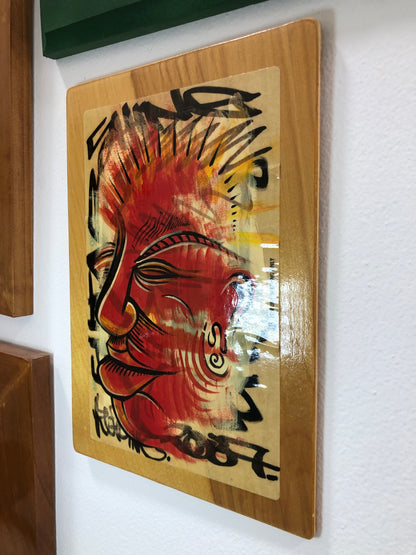 Red Realization Wall Art Birch Street Art Panel