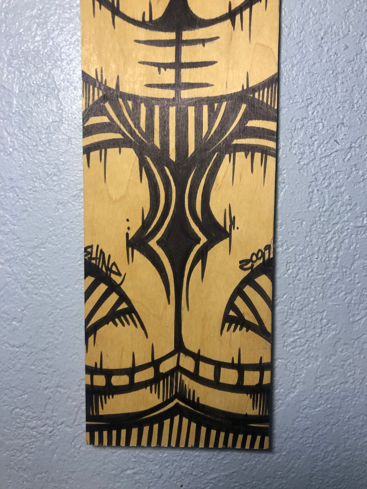 Wall Art Birch Street Art Tiki Time Character Panel