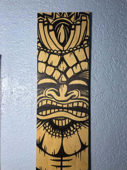Wall Art Birch Street Art Tiki Time Character Panel