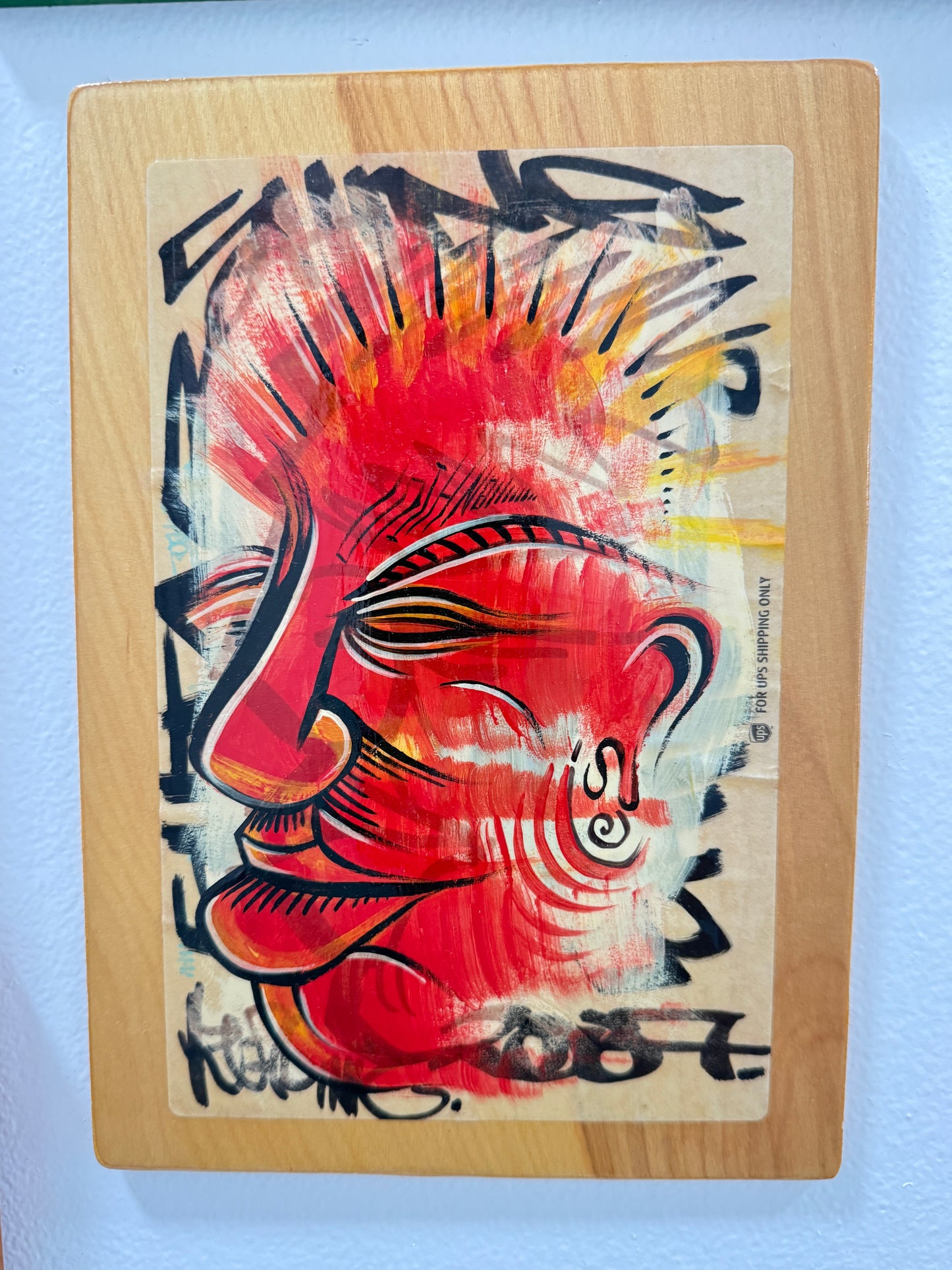 Red Realization Wall Art Birch Street Art Panel