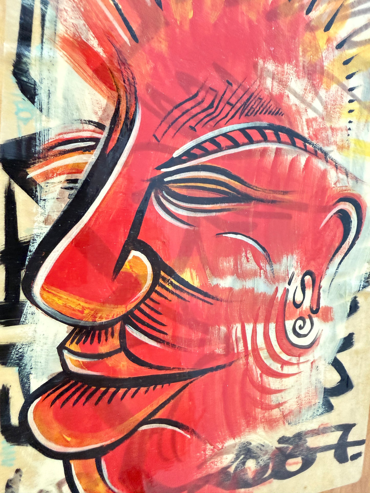 Red Realization Wall Art Birch Street Art Panel