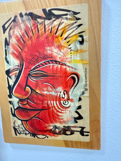 Red Realization Wall Art Birch Street Art Panel